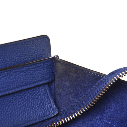 Celine Drummed Calfskin Micro Luggage Indigo 8 of 16