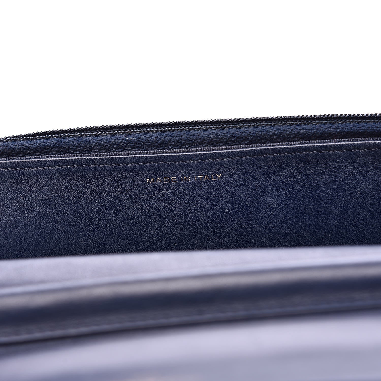 Chanel Lambskin Quilted Boy Wallet On Chain WOC Navy Blue 7 of 14