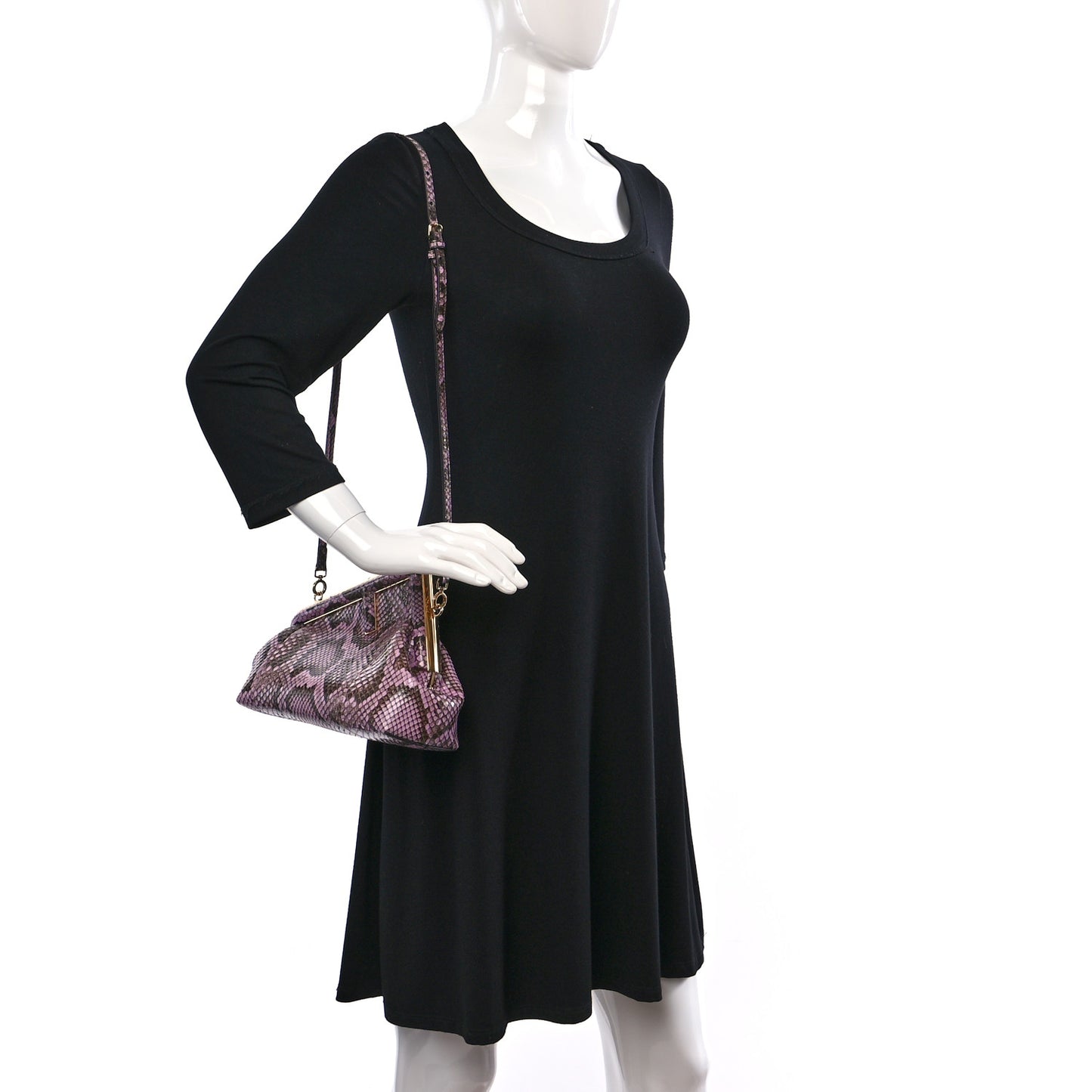 Snakeskin Small Fendi First Violetta