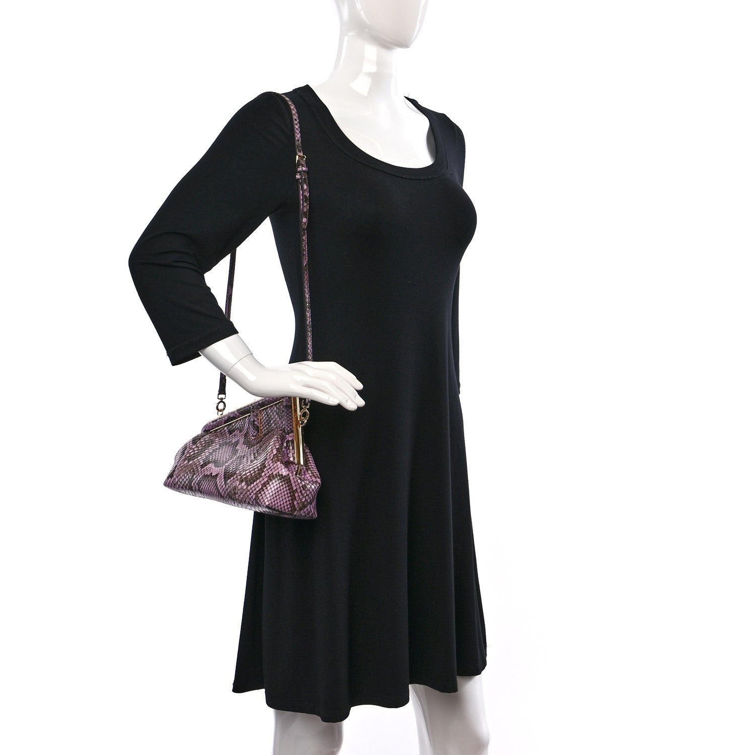 Fendi Snakeskin Small Fendi First Violetta 2 of 11