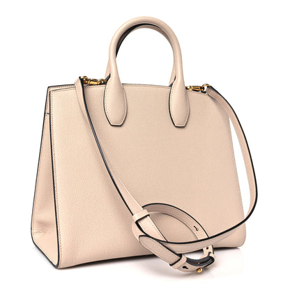 Salvatore Ferragamo Hammered Calfskin Medium The Studio Box Bag Daino 4 of 9