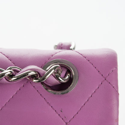 Chanel Lambskin Quilted Jumbo Double Flap Light Purple 9 of 10