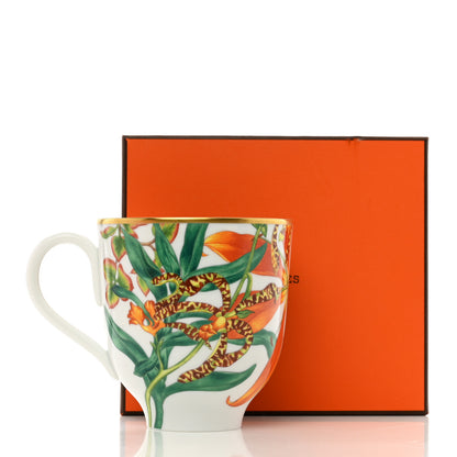 Hermes Limoges Porcelain Passifolia Mug 6 of 6