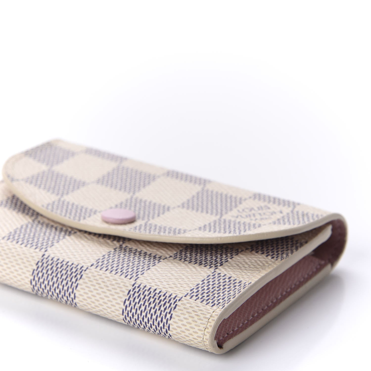 Louis Vuitton Damier Azur Rosalie Coin Purse Rose Ballerine 7 of 10
