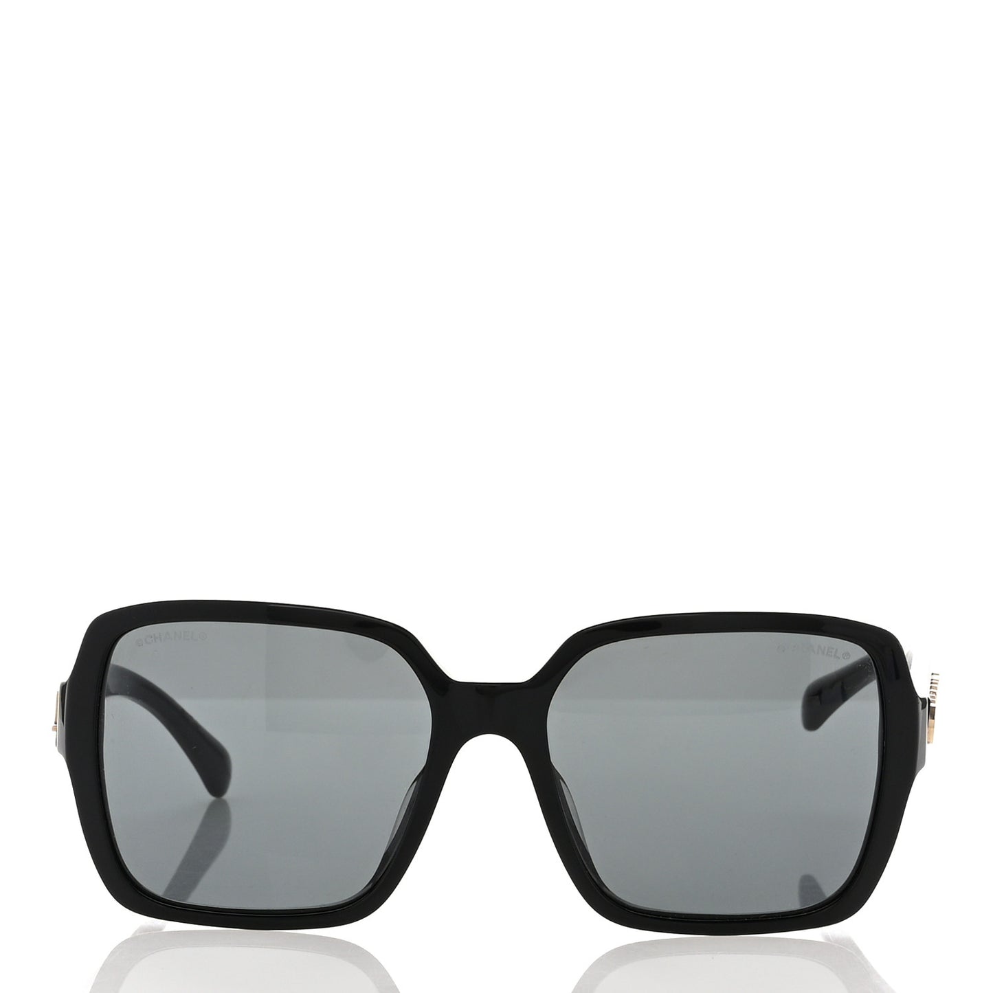 Acetate Square Sunglasses 5408-A Black