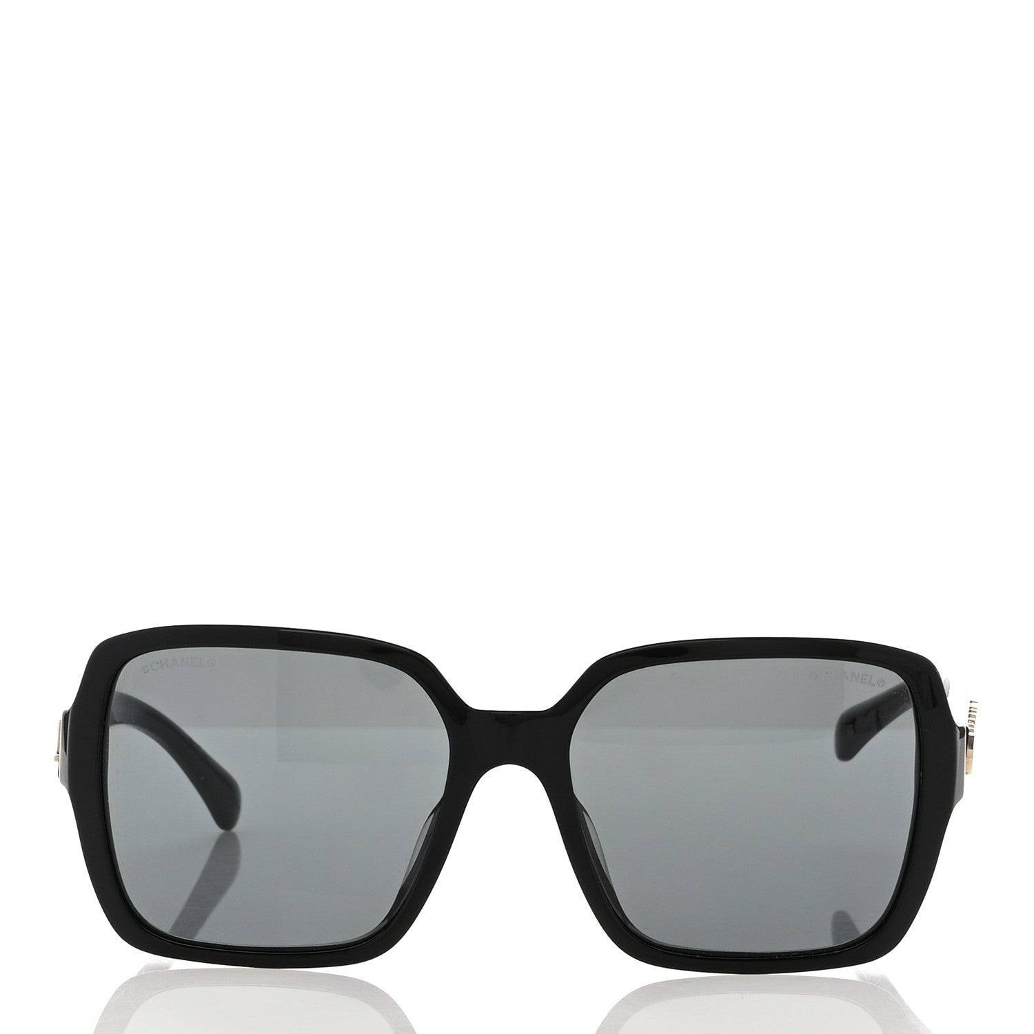 Chanel Acetate Square Sunglasses 5408-A Black 2 of 7