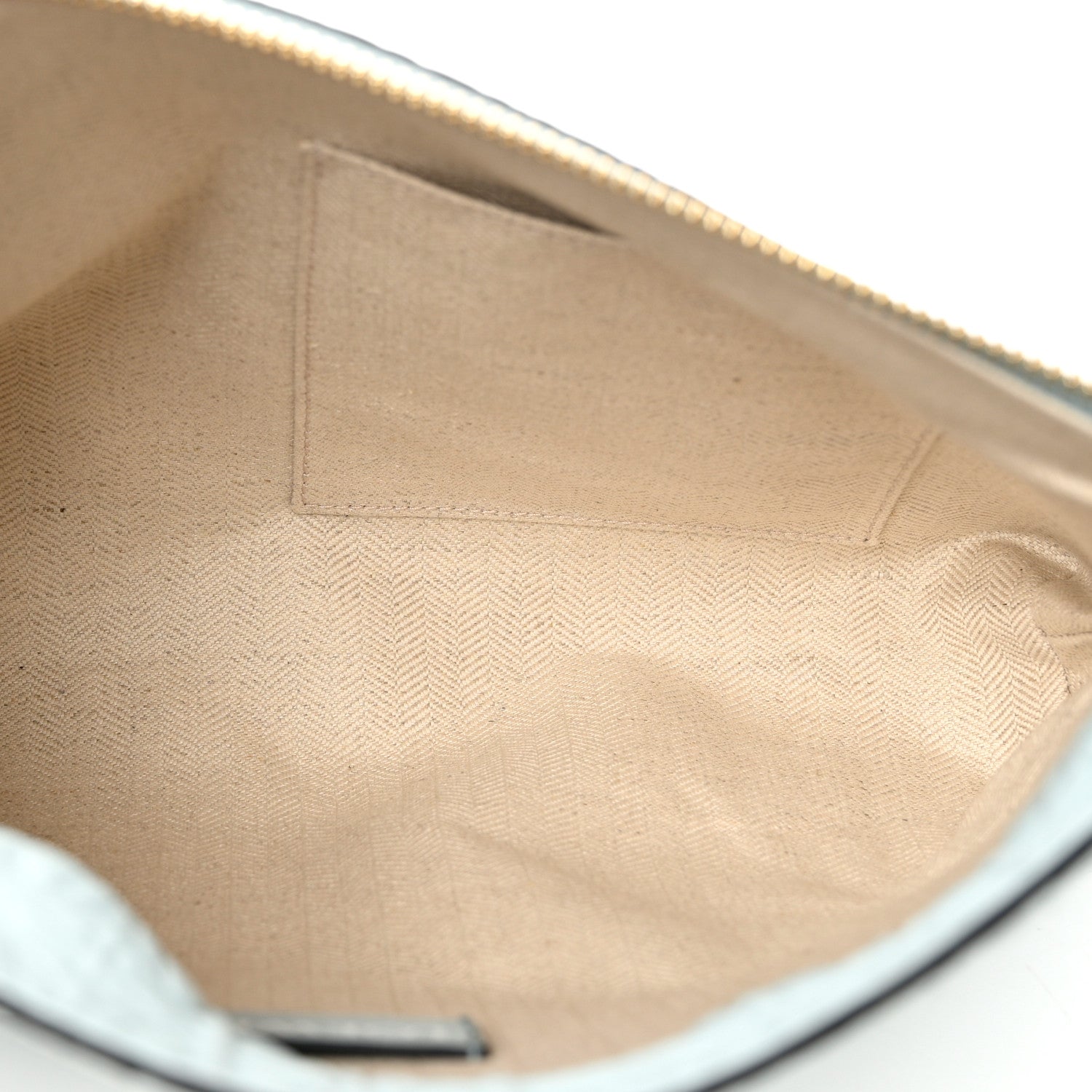 Loewe Calfskin Embossed Repeat T Pouch Light Blue 5 of 6