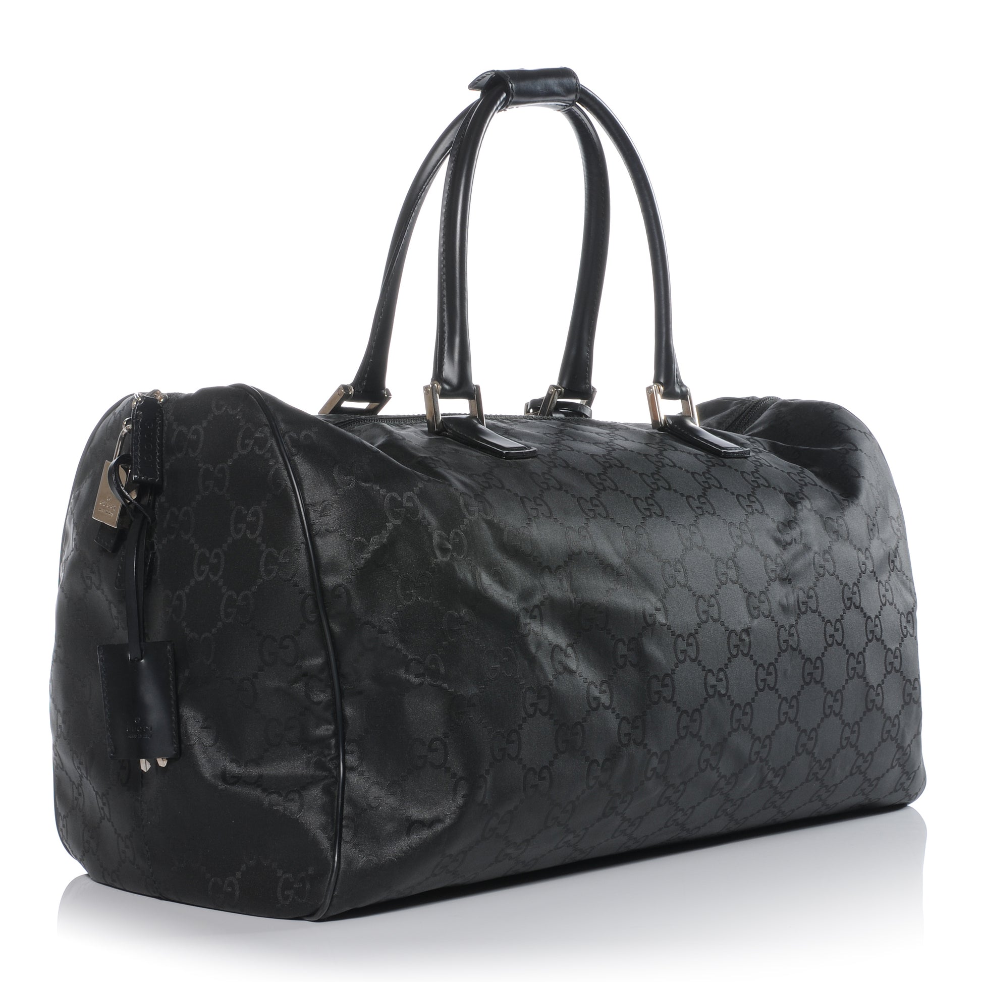 Gucci Nylon Monogram Carry On Duffle Black 3 of 9