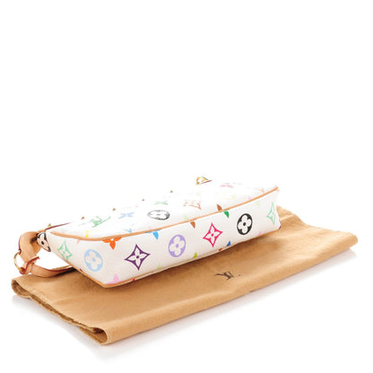 Louis Vuitton Monogram Multicolor Pochette Accessories White 4 of 7