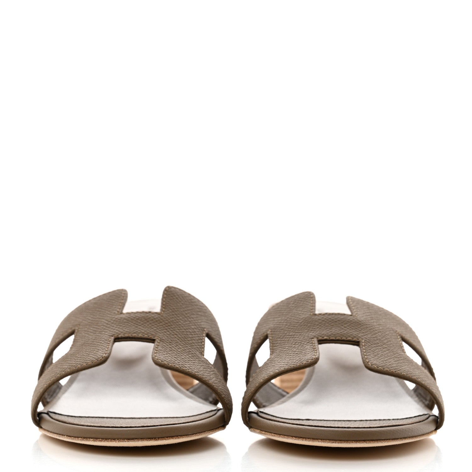 Hermes Epsom Oasis Sandals 39 Etoupe 2 of 9