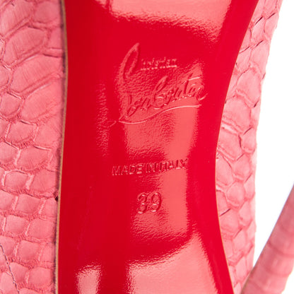 Christian Louboutin Watersnake Nubuck So Kate 120 Pumps Framboisine 6 of 7