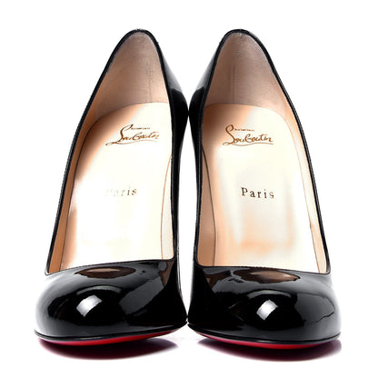 Christian Louboutin Patent Calfskin Fifille 100 Pumps 41 Black 2 of 6