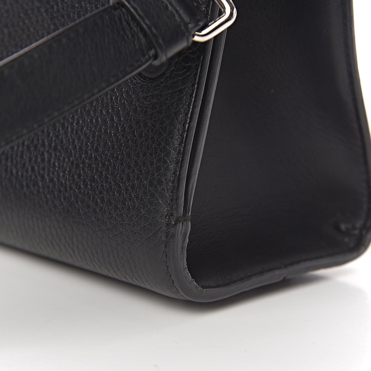 Grained Calfskin Mini Diorever Flap Black
