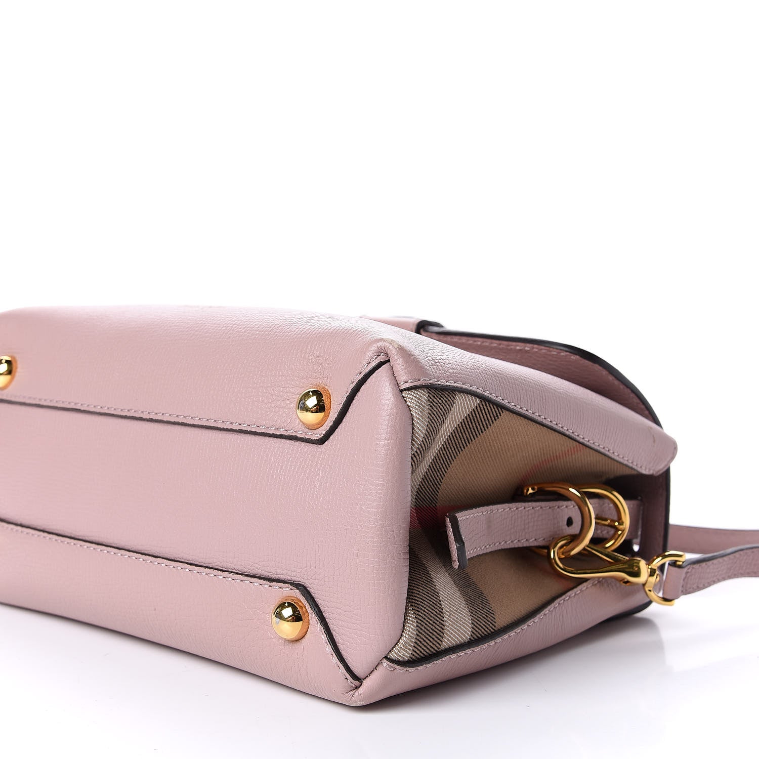 Burberry Derby Calfskin House Check Small Camberley Pink 10 of 12