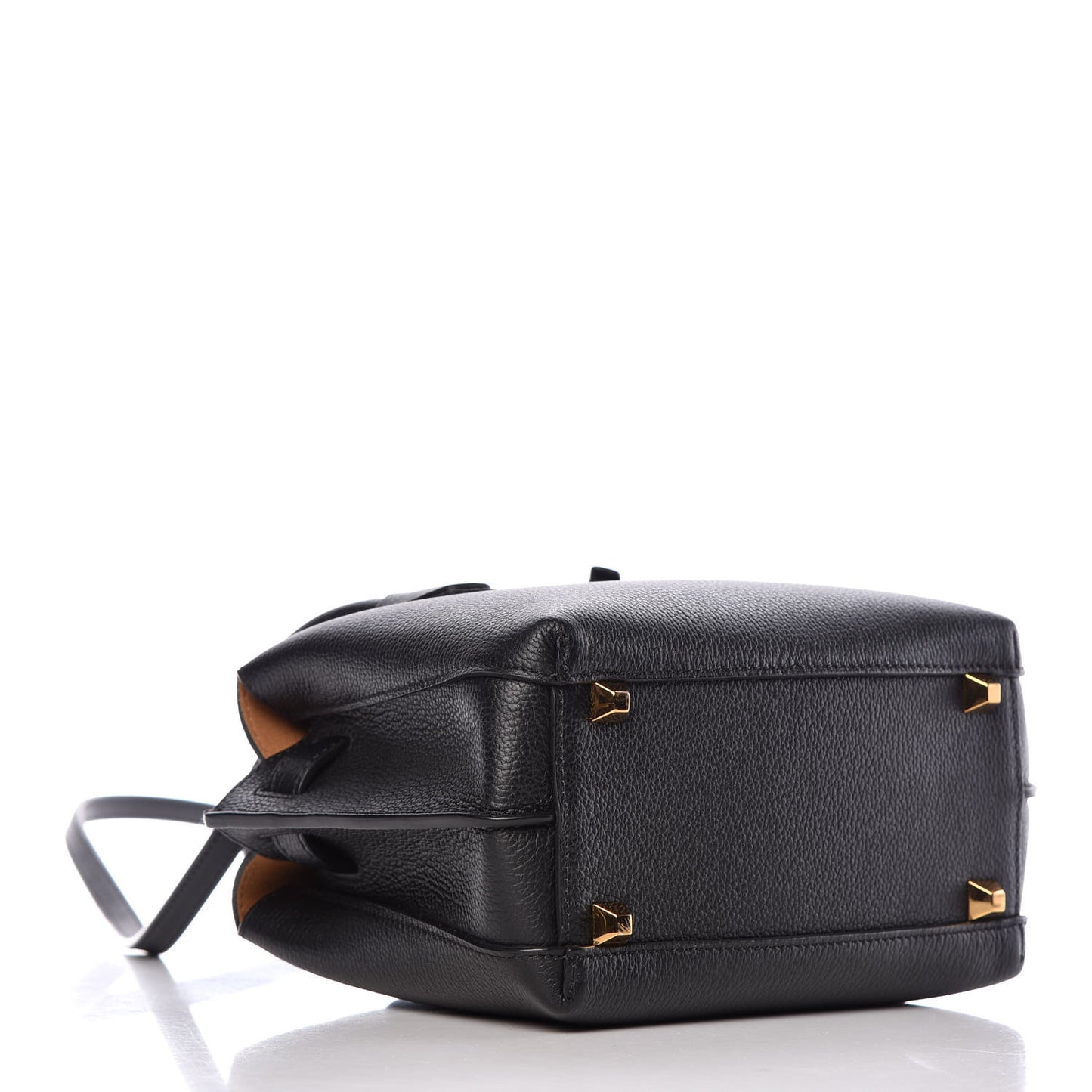 Grained Calfskin Mini Milla Tote Black
