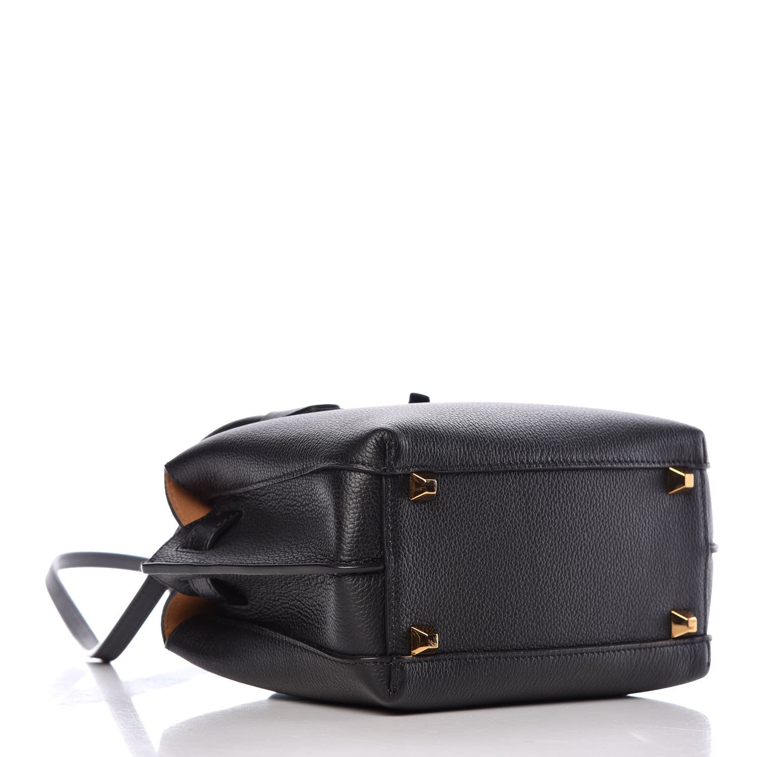 MCM Grained Calfskin Mini Milla Tote Black 4 of 10