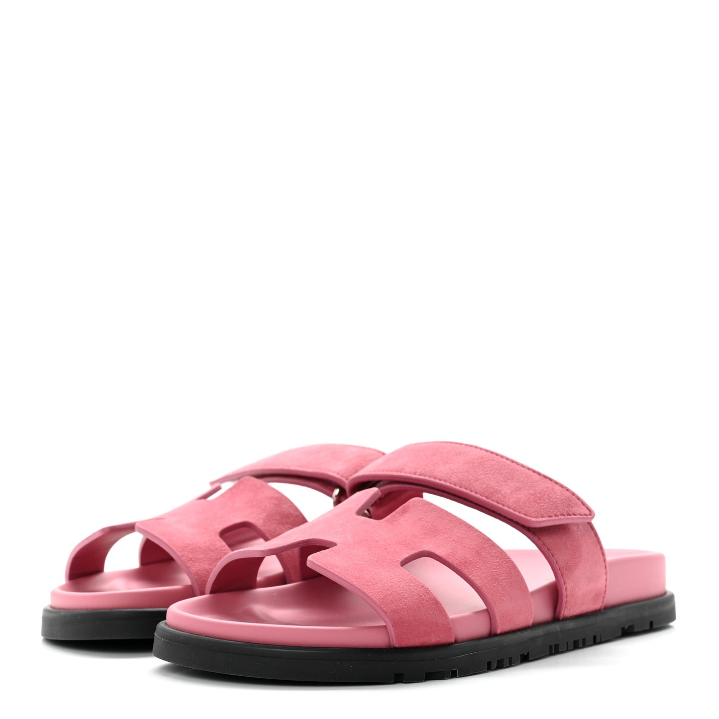 Suede Goatskin Womens Chypre Sandals 35.5 Rose Aphrodite