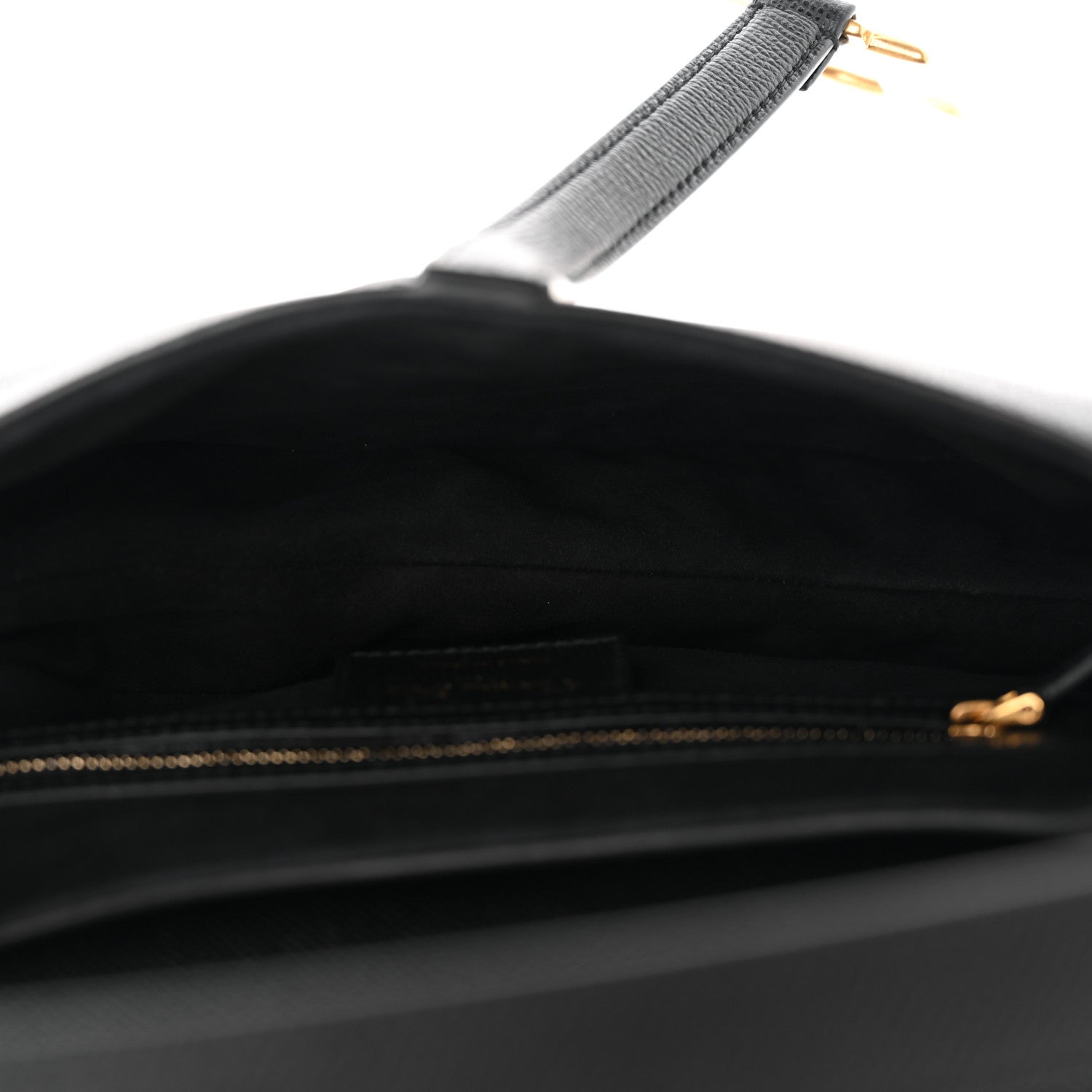 Christian Dior Grained Calfskin Saddle Bag Black 5 of 10