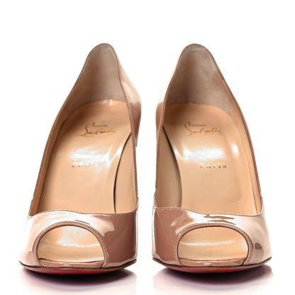 Christian Louboutin Patent Yootish 85 Pumps 41 Nude 2 of 8