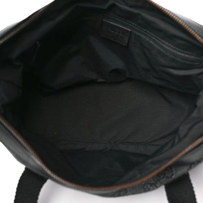 Gucci Monogram Carry On Duffle Bag Black 5 of 10