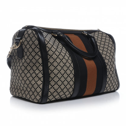 Gucci Diamante Vintage Web Medium Boston Black 3 of 7