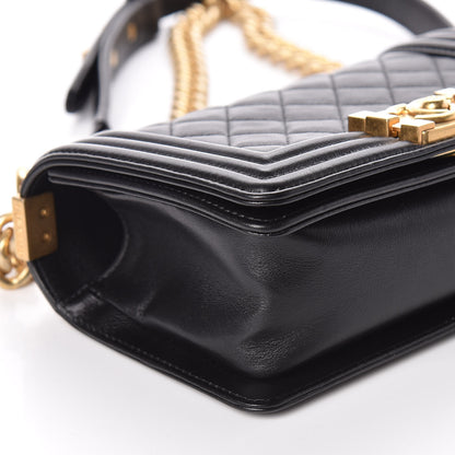 Chanel Lambskin Quilted Small Boy Flap Black 9 of 11