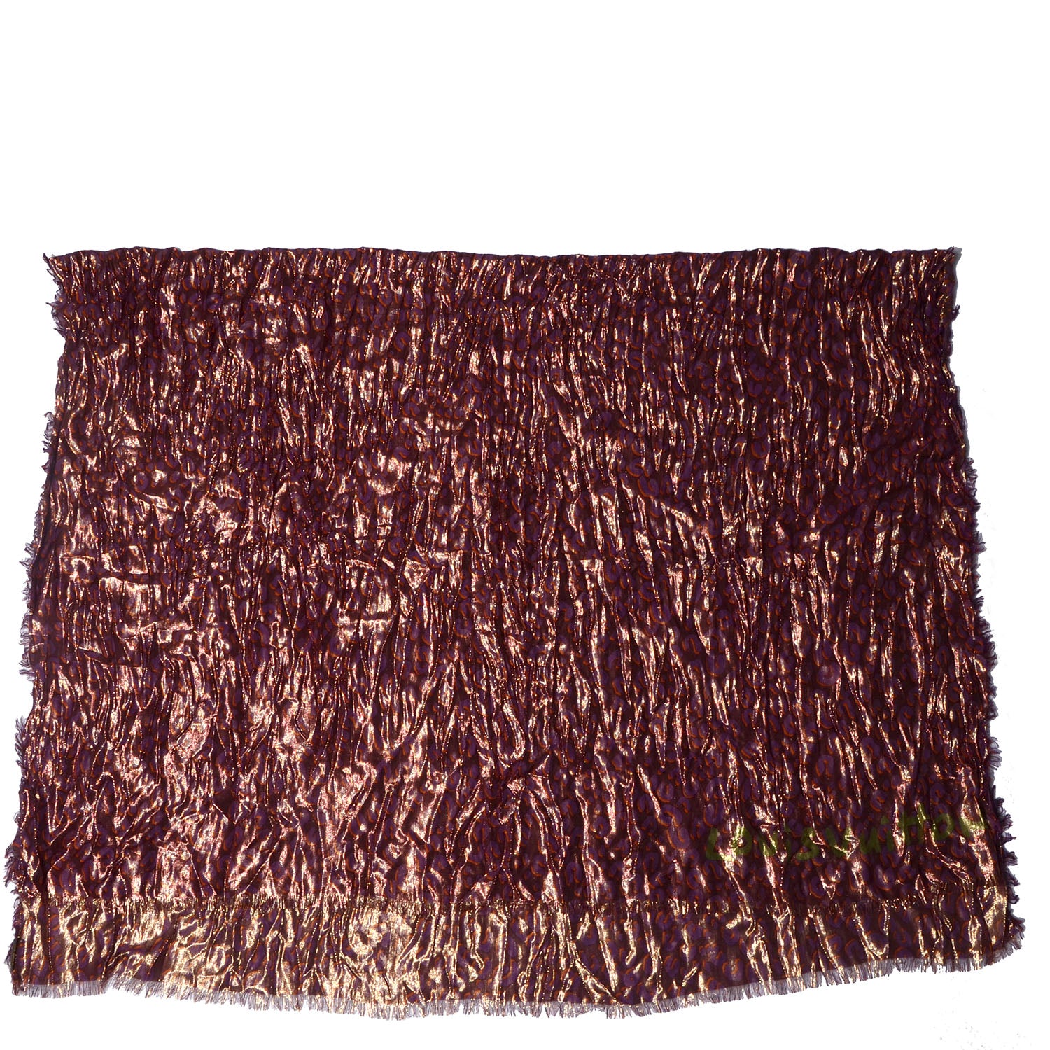 Louis Vuitton Cashmere Silk Leopard Etole Stole Disco Prune 3 of 6