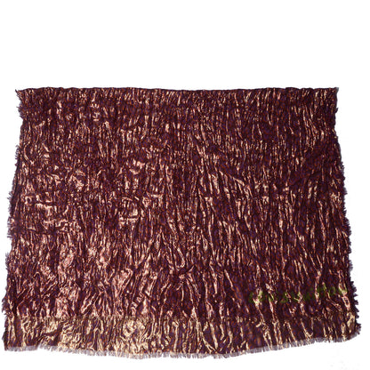 Louis Vuitton Cashmere Silk Leopard Etole Stole Disco Prune 3 of 6