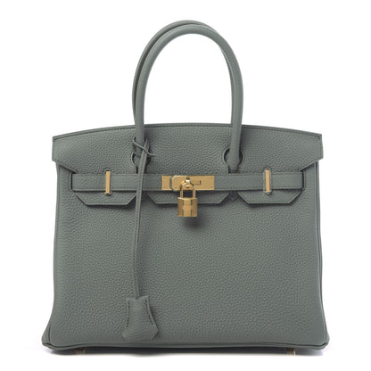Hermes Togo Birkin 30 Vert Amande 1 of 11