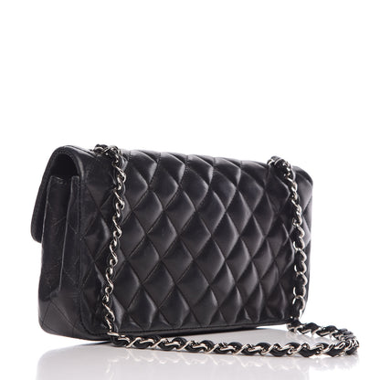 Chanel Lambskin Quilted East West Flap Black 3 of 10