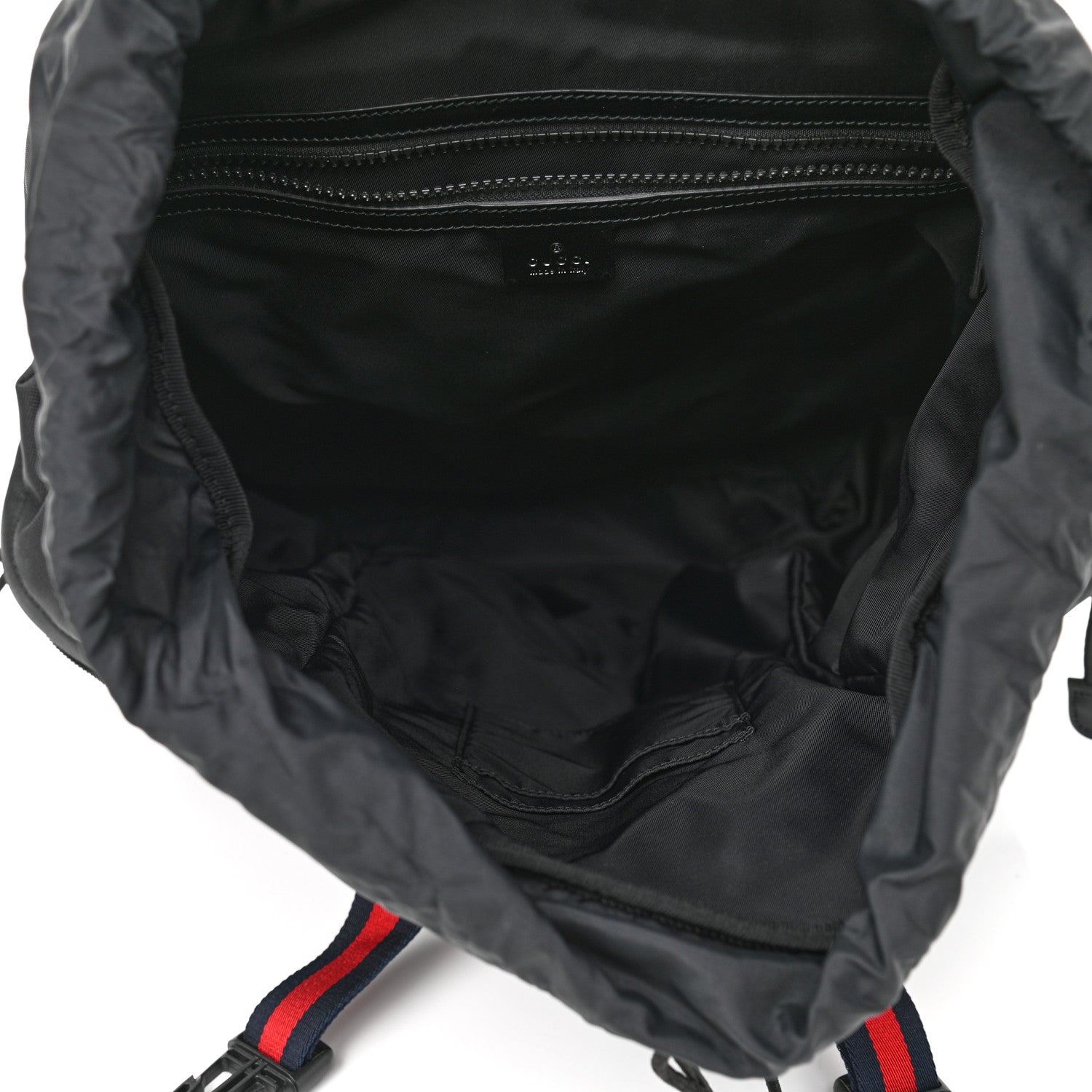 Gucci Techno Canvas Web Double Buckle Backpack Black 5 of 11