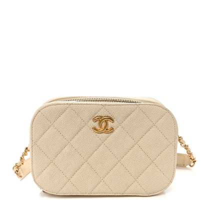 Chanel Caviar Quilted Flap Waist Bag White 1 of 10