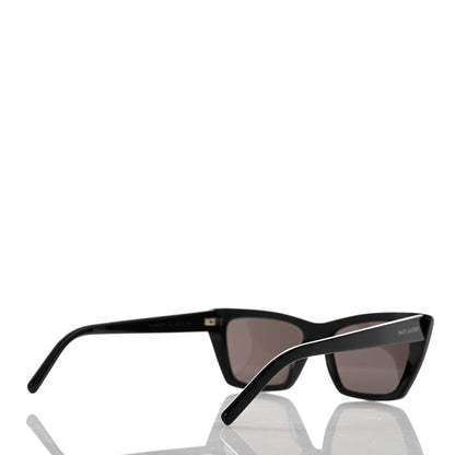 Saint Laurent Acetate Mica Cat Eye Sunglasses SL 276 Black 4 of 8