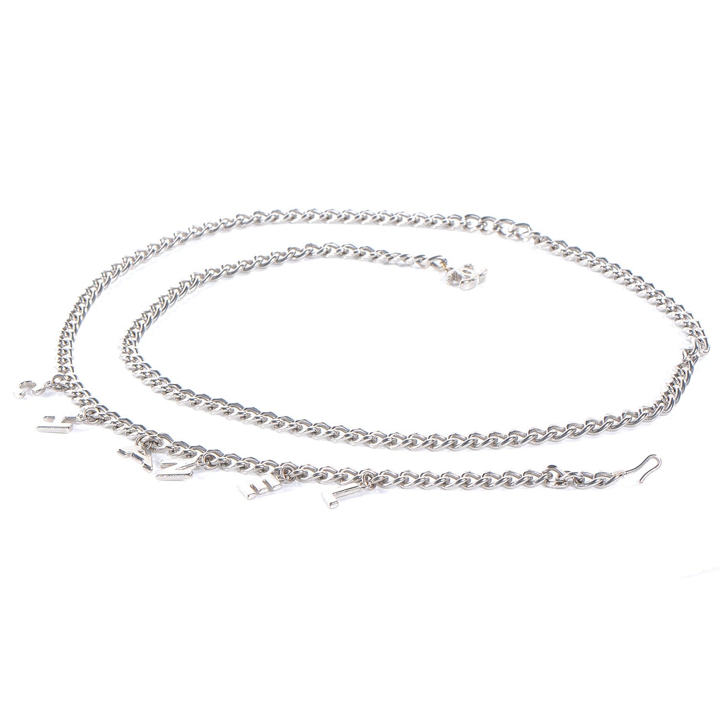 CC Chain Logo Belt Silver