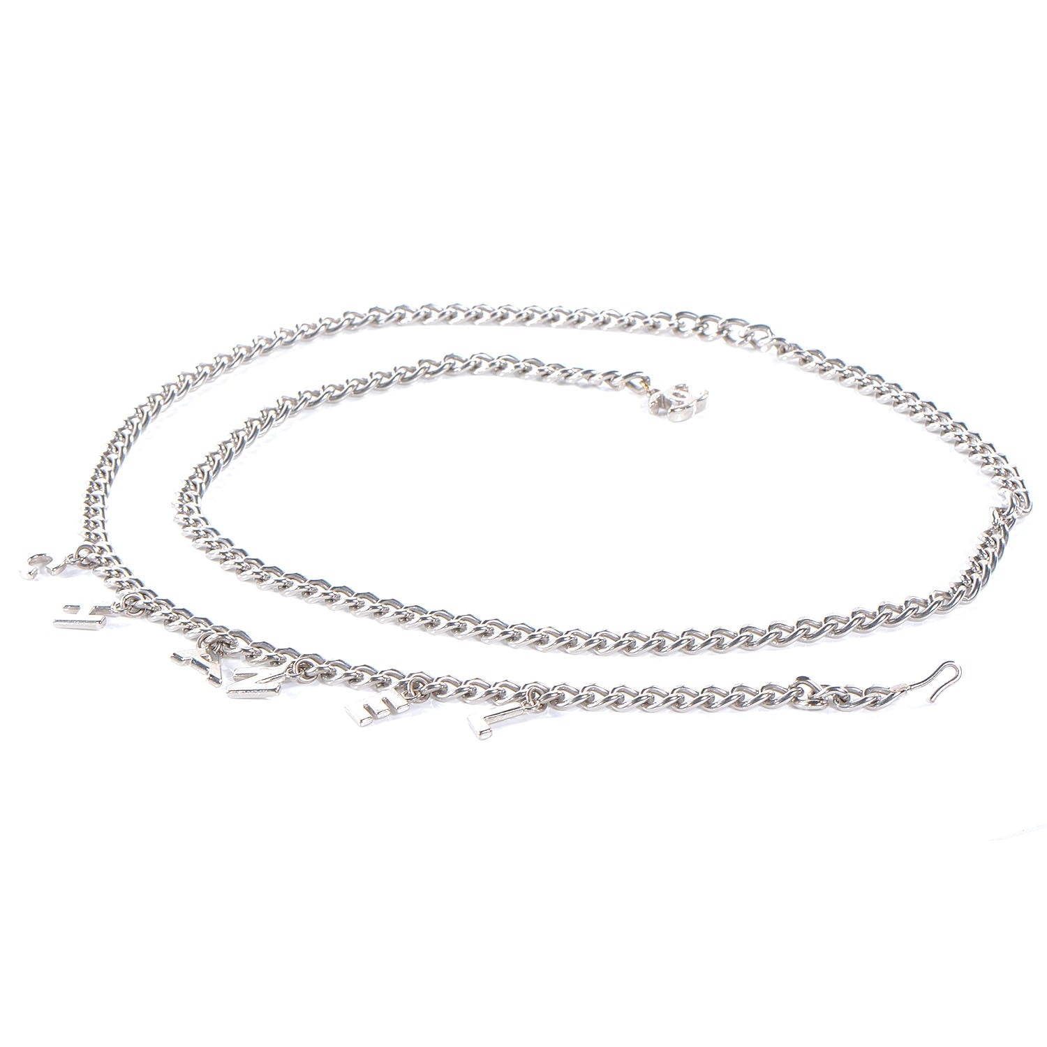Chanel CC Chain Logo Belt Silver 1 of 6