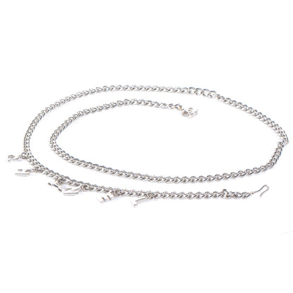 Chanel CC Chain Logo Belt Silver 1 of 6