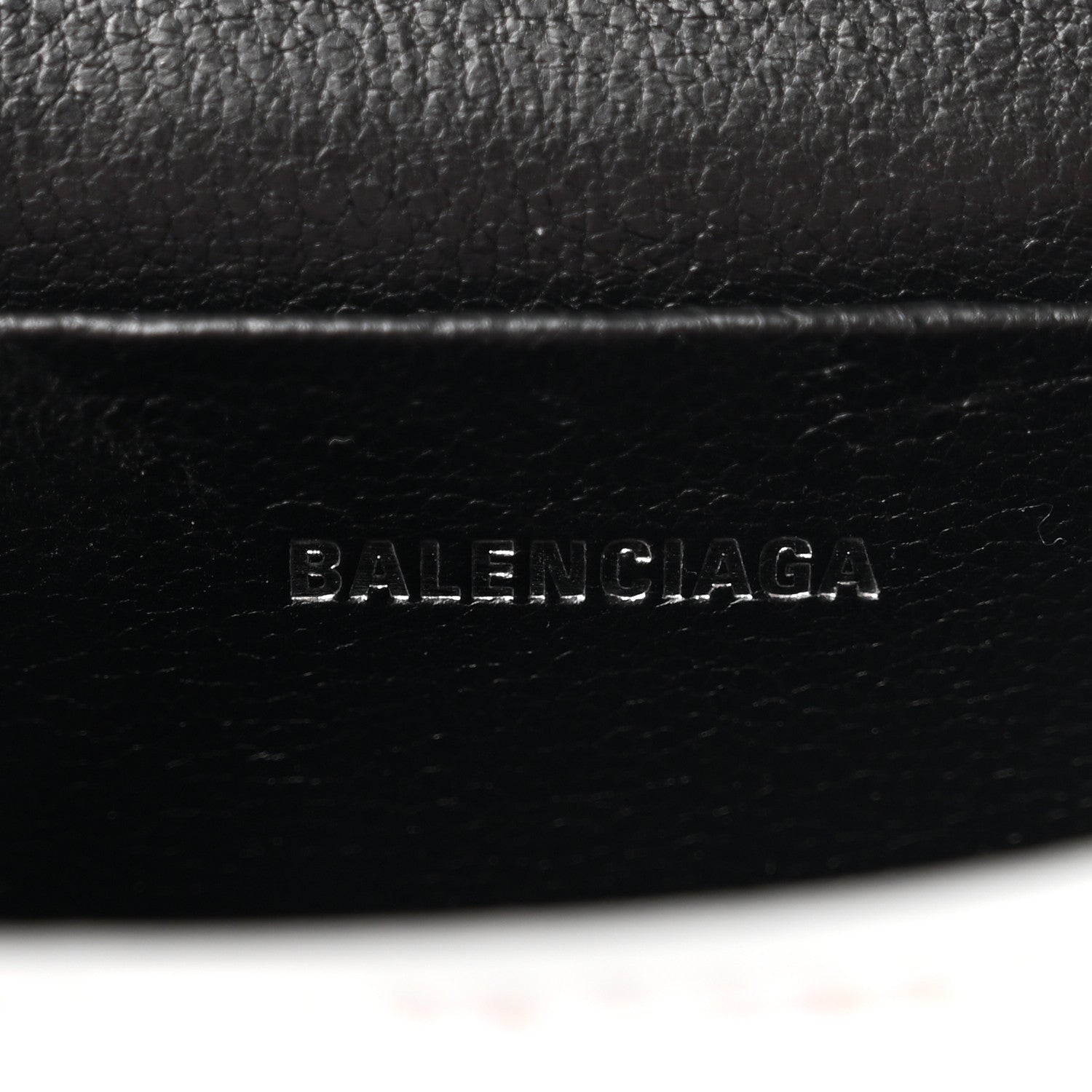 Balenciaga Metallic Calfskin Crocodile Embossed Hourglass Top Handle Bag Mini Silver 6 of 9
