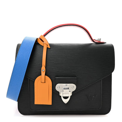 Louis Vuitton Epi Neo Monceau Black Coquelicot Blue Roi Safran 1 of 9