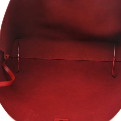 Saint Laurent Calfskin Large Shopping Tote Opyum Red 6 of 10