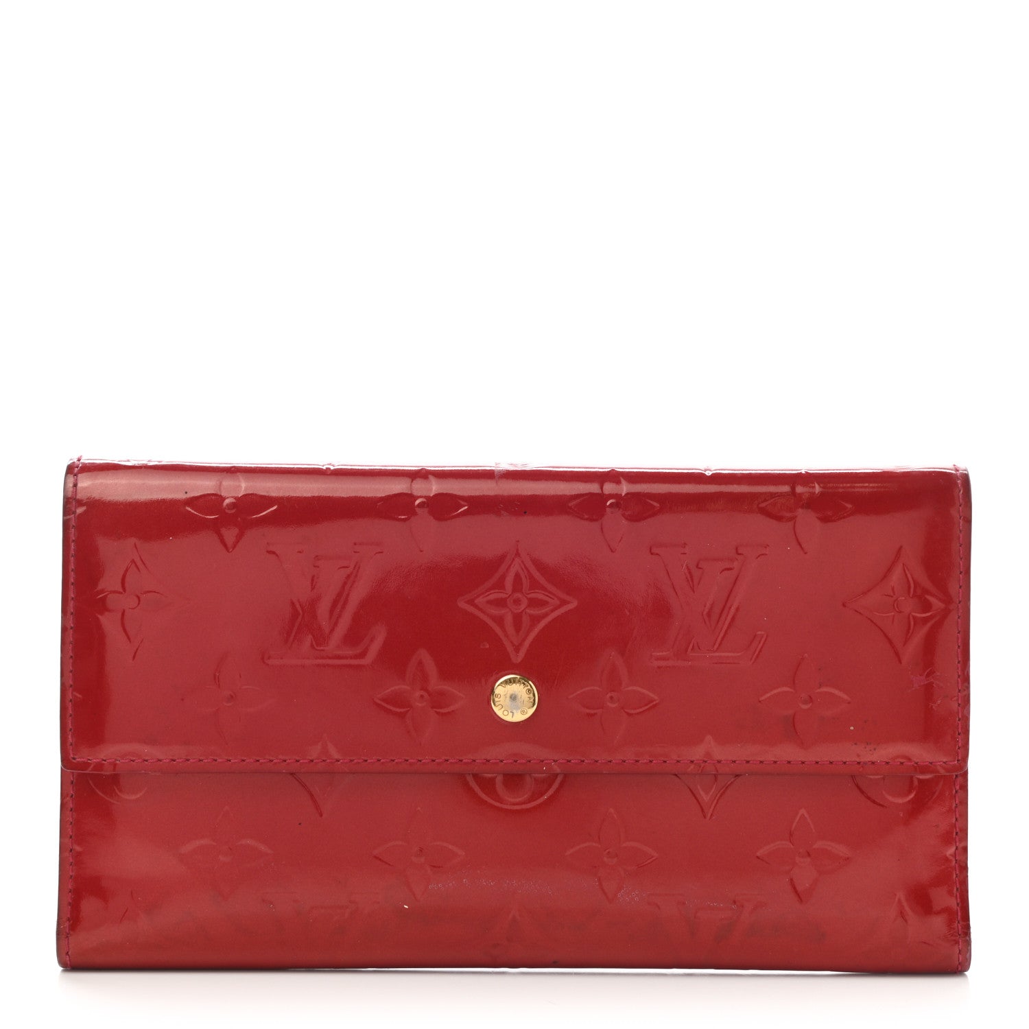 Louis Vuitton Vernis Porte Tresor International Wallet Pomme D'Amour 1 of 15