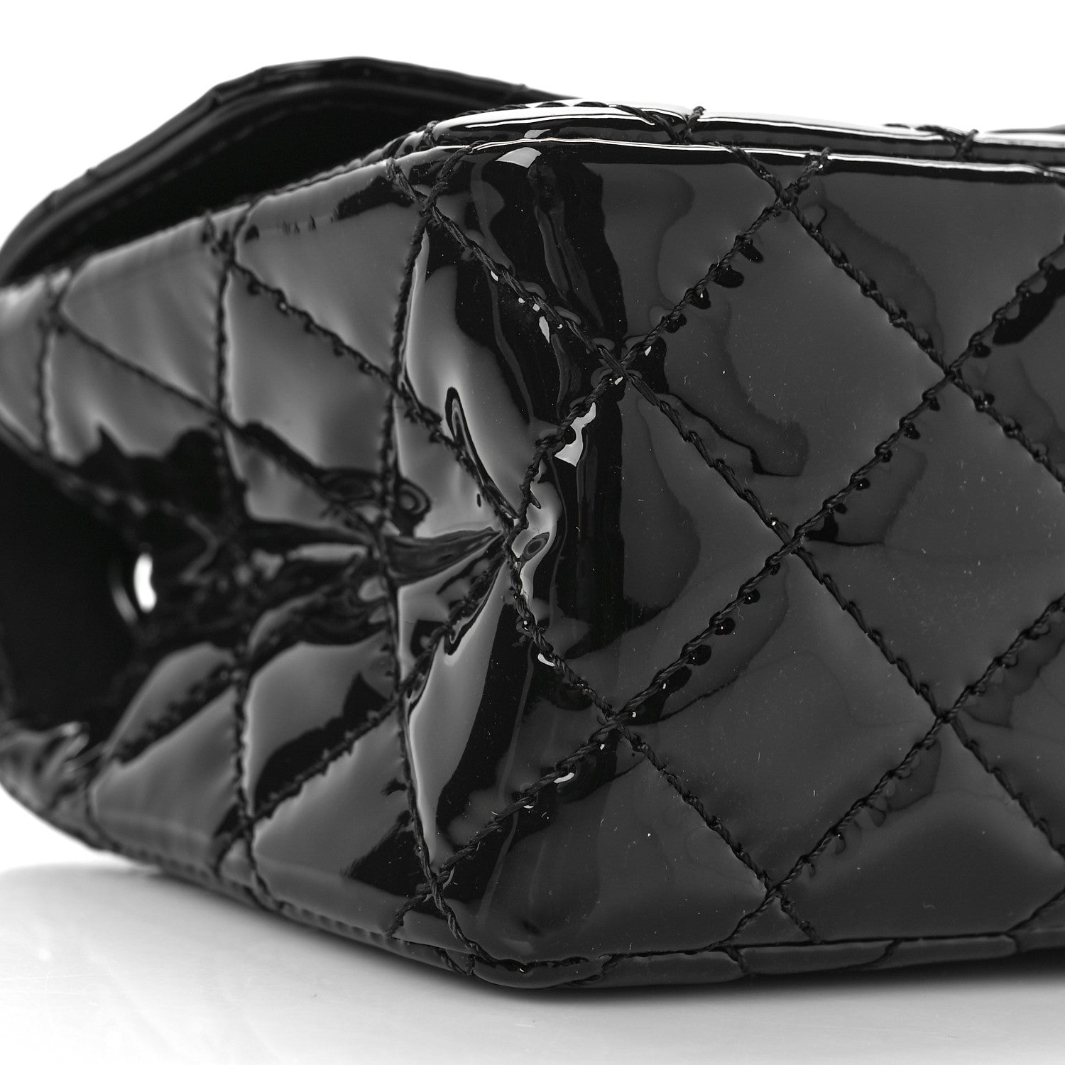 Chanel Patent Calfskin Quilted 2.55 Reissue Mini Flap So Black 8 of 10