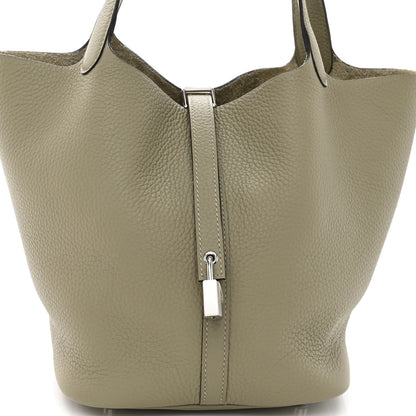 Hermes Taurillon Clemence Picotin Lock 22 MM Sauge 8 of 10