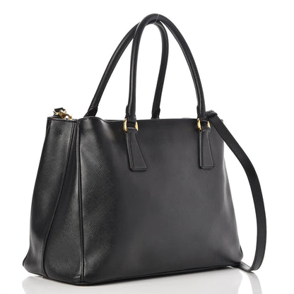 Prada Saffiano Lux Small Tote Nero Black 4 of 13