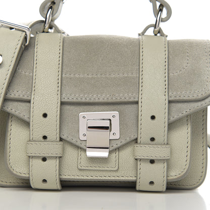 Proenza Schouler Suede Micro PS1 Satchel Celadon 8 of 8