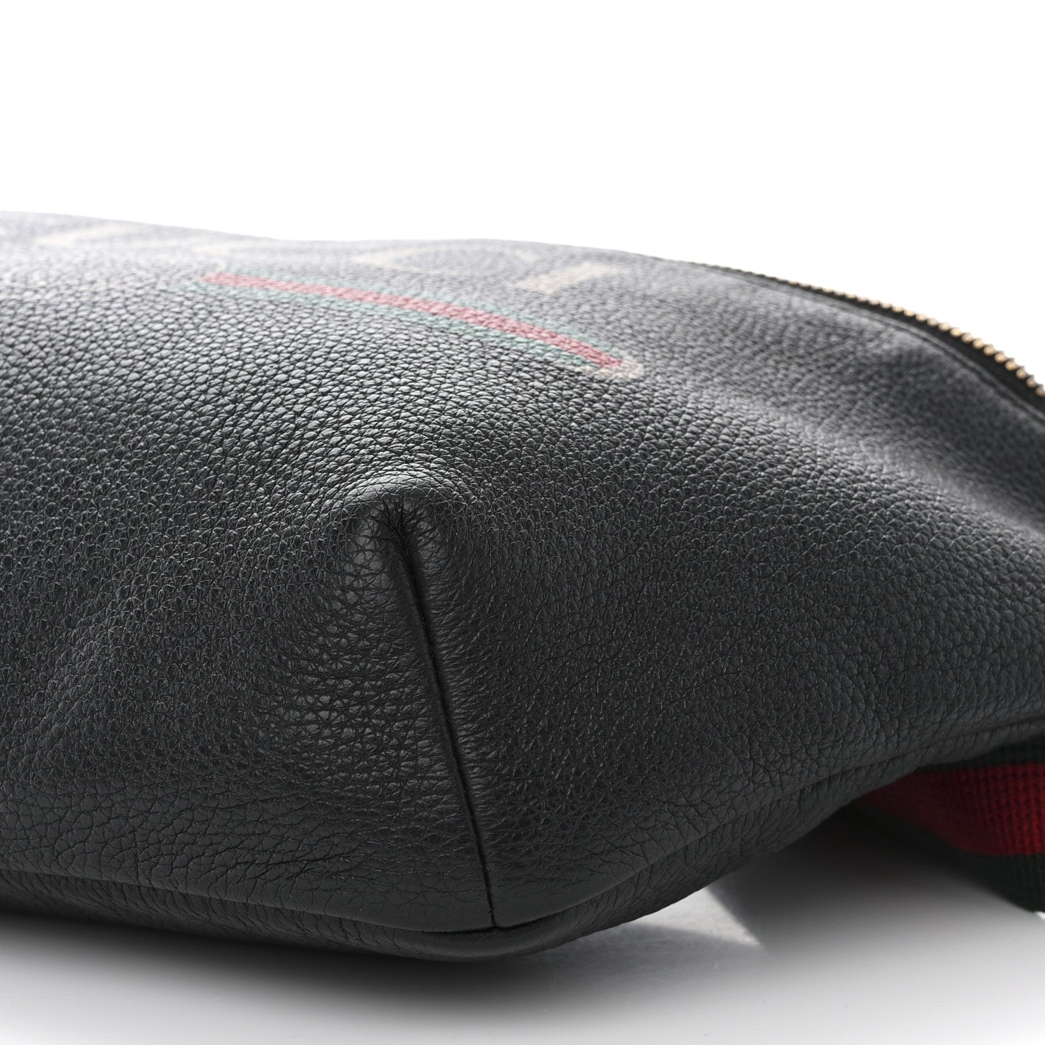 Gucci Grained Calfskin Logo Belt Bag Black 10 of 10