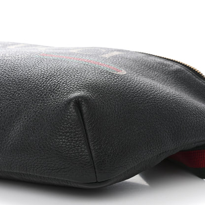 Gucci Grained Calfskin Logo Belt Bag Black 10 of 10