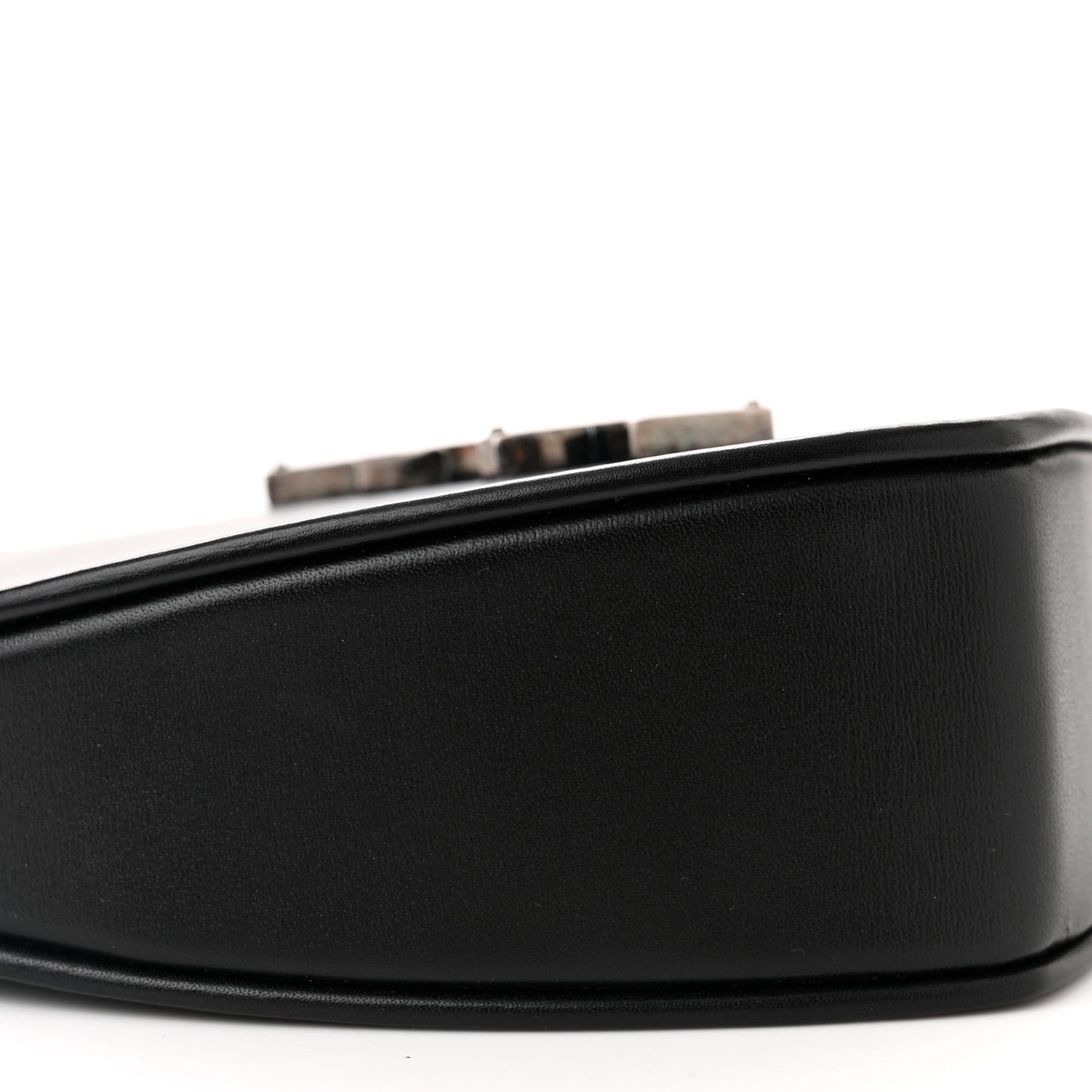 Calfskin Small Monogram Love Shoulder Bag Black