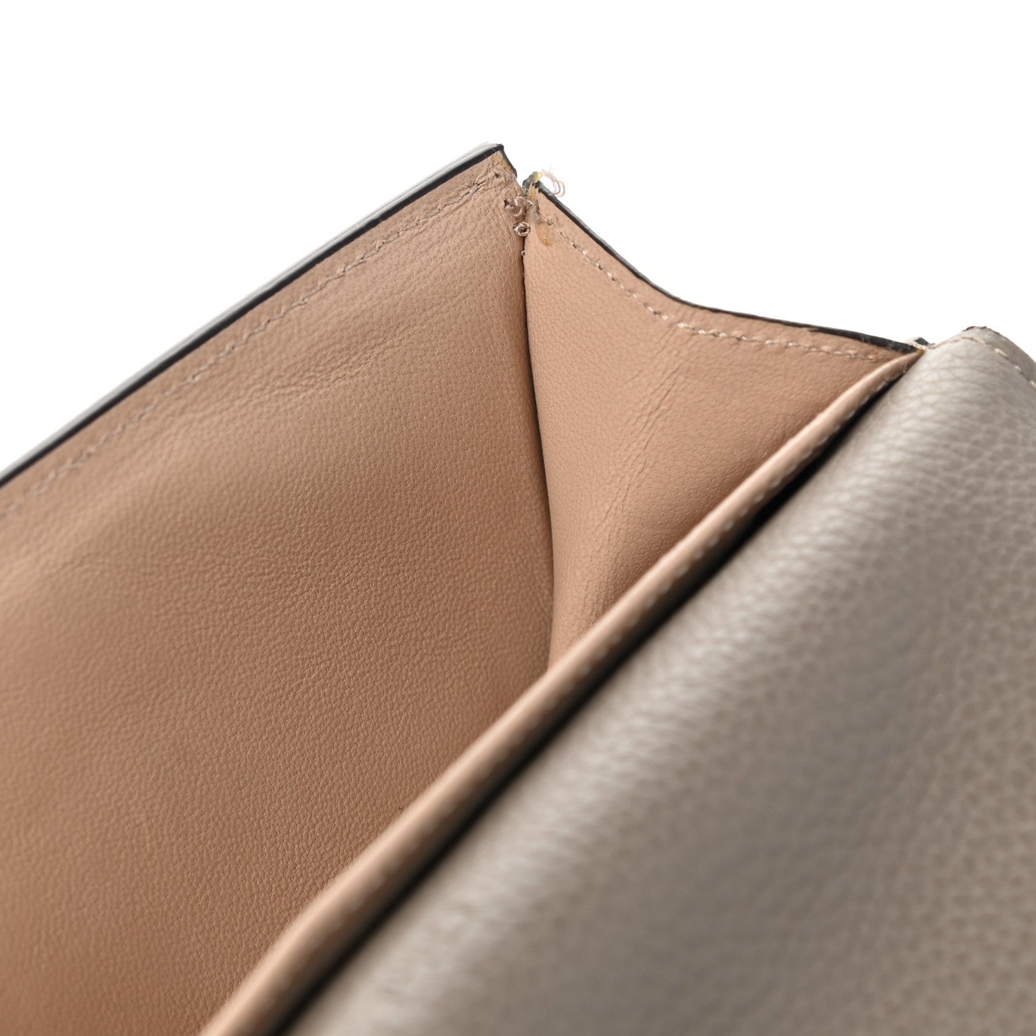 Chloe Calfskin Georgia Flap Wallet Motty Grey 8 of 8