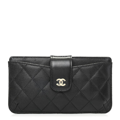 Chanel Caviar Quilted Phone Holder Wallet on Removable Chain Insert Black 1 of 5