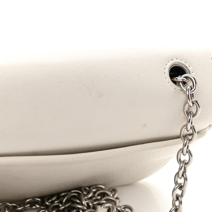 Balenciaga Pebbled Calfskin Chain Wallet White 10 of 11